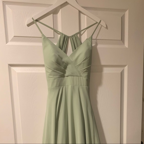 Azazie Avelina, Dusty Sage, Size 10 - Picture 3 of 4